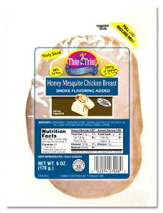 1 Oz Sliced Chicken Breast (Mesquite Flavor, Fat Free)