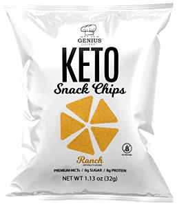 1 Oz Snack Chips, Ranch, Low Carb