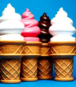 1 Oz Soft Serve Light Ice Cream Cone