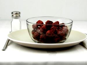 1 Oz Strawberries (Solids and Liquids, Heavy Syrup Pack, Canned)