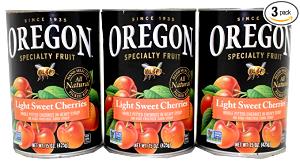 1 Oz Sweet Cherries (Solids and Liquids, Light Syrup Pack, Canned)