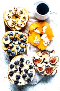 1 Oz Toasted Bagel with Fruit (Other Than Raisins)