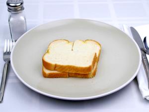 1 Oz Toasted Reduced Calorie High Fiber White Bread