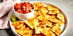 1 Oz Tortilla Chips, Baked, Red Corn