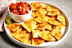 1 Oz Tortilla Chips, Baked, Yellow Corn, No Salt