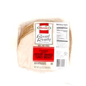 1 Oz Turkey Breast Hickory Smoked, 98% Fat Free