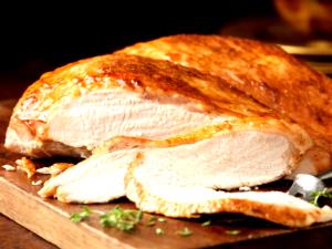 1 Oz Turkey Light Meat (Cooked, Roasted)