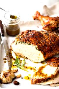 1 Oz Turkey Skin (Cooked, Roasted)