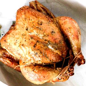 1 Oz Turkey Skin (Young Hen, Cooked, Roasted)