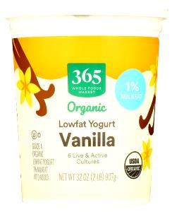 1 Oz Vanilla Yogurt (Lowfat)