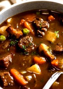 1 Oz Vegetable Beef Soup (Home Recipe)