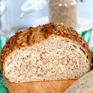 1 Oz Wheat or Cracked Wheat Bread (Home Recipe or Bakery)