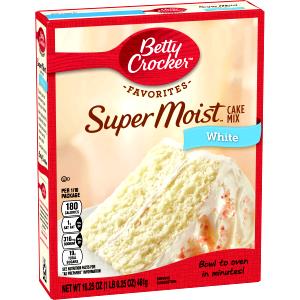1 Oz White Cake Pudding Mix with Icing (Oil, Egg Whites, and Water Added)