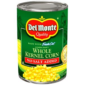 1 Oz White Sweet Corn (Whole Kernel, No Salt Added, Solids and Liquids, Canned)
