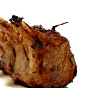 1 Oz, With Bone Cooked, Lean Only (yield After Bone Removed) Lamb Ribs (Lean Only Eaten)