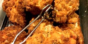 1 Oz, With Bone (yield After Bone Removed) Baked or Fried Coated Chicken Breast Skinless