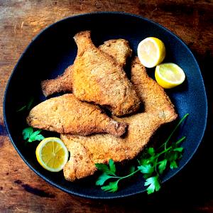1 Oz, With Bone (yield After Bone Removed) Fried Battered Porgy