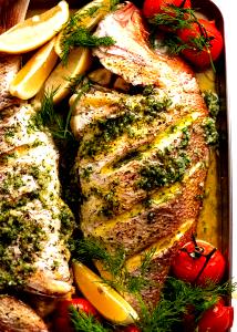 1 Oz, With Bone (yield After Cooking, Bone Removed) Baked or Broiled Fish