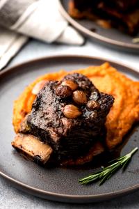 1 Oz, With Bone (yield After Cooking, Bone Removed) Beef Shortribs