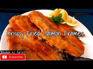 1 Oz, With Bone (yield After Cooking, Bone Removed) Fried Battered Salmon