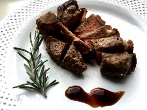 1 Oz, With Bone (yield After Cooking, Bone Removed) Lamb Loin Chop