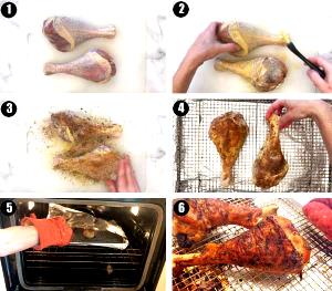 1 Oz, With Bone (yield After Cooking, Bone Removed) Roasted Turkey Drumstick