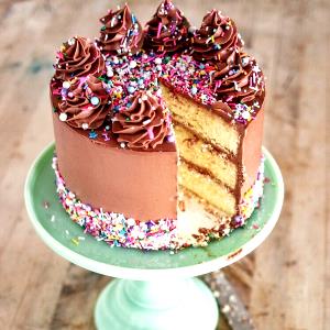 1 Oz Yellow Cake with Icing (Home Recipe or Purchased)