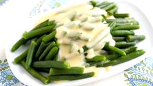 1 Oz Yellow String Beans Creamed or with Cheese Sauce (from Frozen)