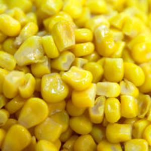 1 Oz Yellow Sweet Corn (Kernels Cut Off Cob, with Salt, Frozen, Drained, Cooked, Boiled)