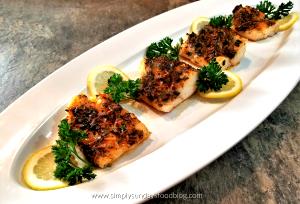 1 Pacific Cod Fillet (6" X 2-1/2" X 3/8") Baked or Broiled Cod