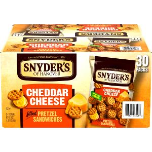1 pack (1 oz) Cheddar Cheese Pretzel Sandwich Lunch Pack