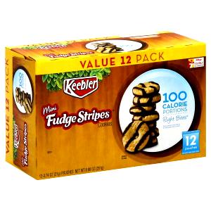 1 pack (21 g) Mini Striped Shortbread Cookies - 100 Calorie Pack