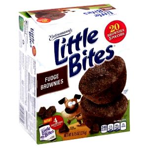 1 pack (23 g) Little Bites Brownie Squares 100 Calorie Pack