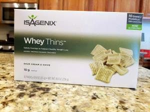 1 pack (25 g) Whey Thins - Sour Cream & Chive