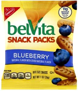 1 pack (28 g) Belvita Snack Packs - Blueberry