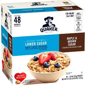 1 pack (34 g) Lower Sugar Maple and Brown Sugar Instant Oatmeal
