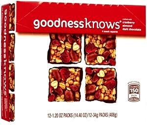 1 pack (36 g) Very Cranberry Snacksquares