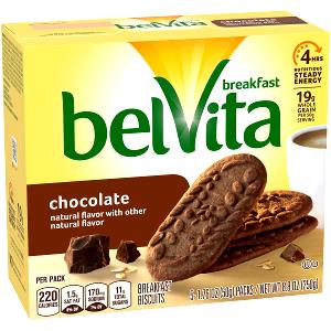 1 pack (4 biscuits) (50 g) Belvita Chocolate Breakfast Biscuits