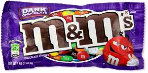 1 pack (47.9 g) Dark Chocolate M&M