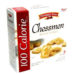 1 Pack Chessmen Cookies, 100 Calorie Pouch