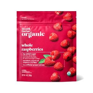 1 Package (10 Oz) Yields Frozen Raspberries with Sugar