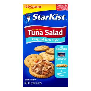 1 package (100 g) Ready to Eat Tuna Salad with Crackers