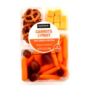 1 package (122 g) Carrots, Grapes, Pretzels & Cheddar Cheese