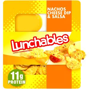 1 package (125 g) Lunchables Nachos Cheese Dip & Salsa