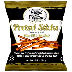 1 package (14 g) Pretzel Sticks Seasoned with Olive Oil & Sea Salt