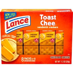 1 package (1.4 oz) Cheddar Cheese on Cheese Crackers