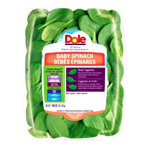 1 package (142 g) Baby Spinach
