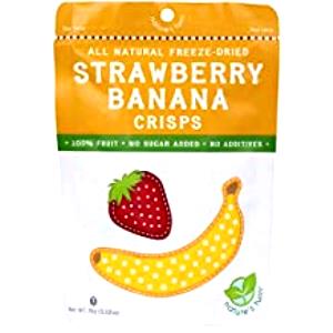 1 package (15 g) All Natural Freeze Dried Strawberry Banana Crisps