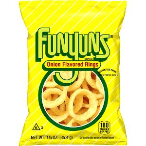 1 package (1.62 oz) Funyuns Onion Flavored Rings (1.62 oz)