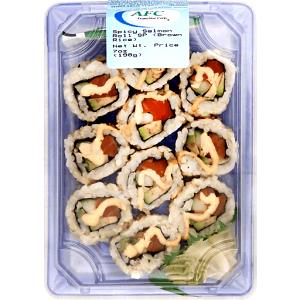 1 package (168 g) Spicy Salmon Brown Rice Roll